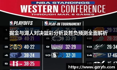 掘金与湖人对决篮彩分析及胜负预测全面解析